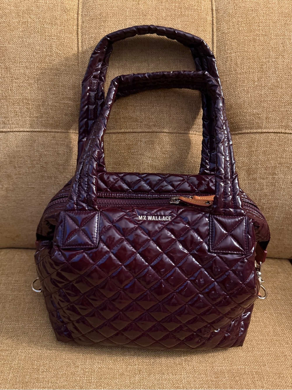 MZ Wallace Quilted Satchel in Plum Raisin Medium size
Sutton Deluxe NWO TAG